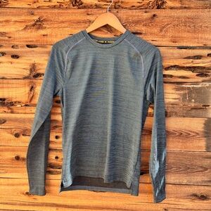 CHAMPION | Gray Long Sleeve Athletic Shirt S